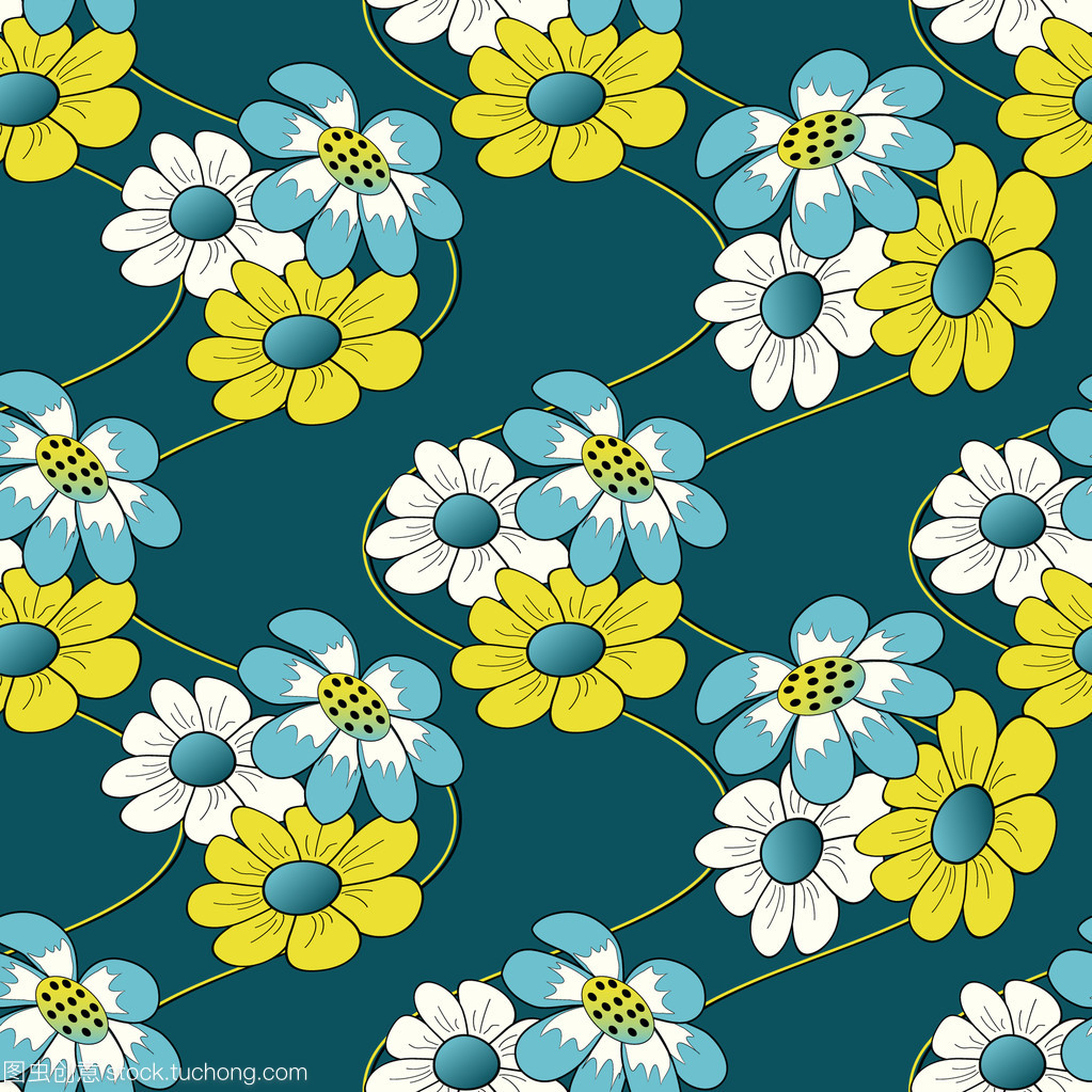 抽象花卉矢量圖 藝術(shù)與科技的完美結(jié)合